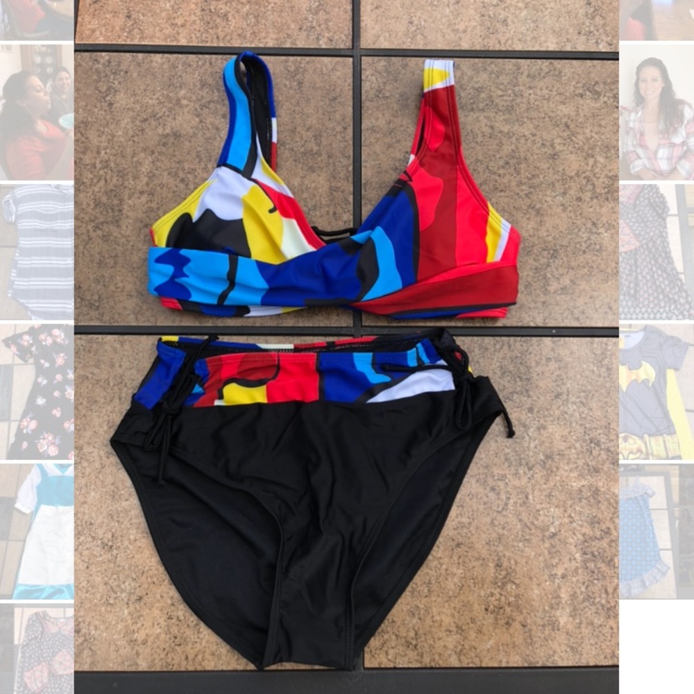 Two piece swim wear bikini